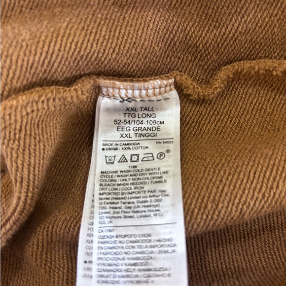 NWT Men’s Brown Banana Republic Athleisure Drawstring Pull On Shorts  XXL Tall - Picture 3 of 6